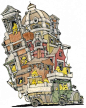 奇幻的钢笔淡彩（上）-Mattias Adolfsson | 灵感日报