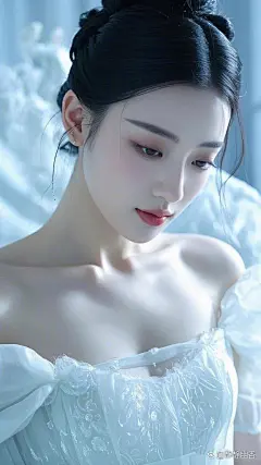 高清唯美手机壁纸：眉目清秀，貌若...@静静幽香的动态