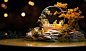 Midjourney 中秋桌面造景 微缩景观