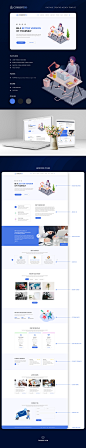 One Page Creative Agency Template : Tempate Design 