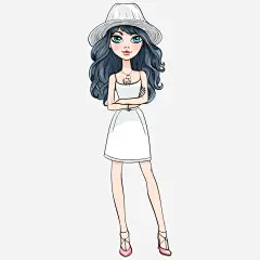 卡通人物免抠素材_新图网 https://ixintu.com 卡通 卡通人物 卡通表情 可爱 可爱女孩 手绘 插画 表情包