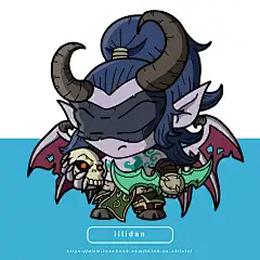 国外玩家绘制激萌魔兽卡通人物：傲娇巫妖王 - 魔兽世界