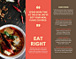 Healthy Food Ad Trifold Brochure in Dark Brown Scarlet Light Yellow Creative Young Professional  Style 