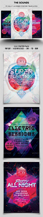 The Sounds 3 Poster Pack - Clubs & Parties Events