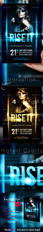 Rise It Party Flyer Template - Clubs & Parties Events