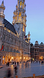 Grand Place Brussels  Belgium. i grew up in Belgium and my parents used to bring us here for dinner.