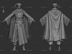 zb文件，衣褶雕刻，布料雕刻，衣褶，zb_cg1342600134作品_人物男人_cg模型网-花瓣网