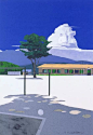 96岁画家内田正泰简约日系画风
