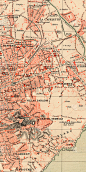 1880年代的古老马赛地图，蜉蝣。
