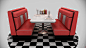 ArtStation - American Diner Booth, Bradley Wilson