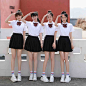 韩版中学生学院风班服套装初中生运动会校服高中生英伦风毕业照夏-tmall.com天猫