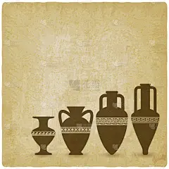 花瓶,古典希腊,背景聚焦,双耳罐,华丽的,考古学,过去,克里特岛,复古