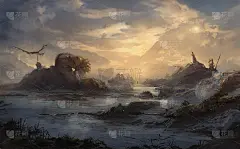 被摧毁的星球的沼泽