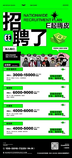 FANS招聘海报运营部张