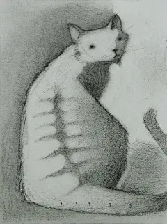 猫之插画图集丨绘画动画素描水彩手绘临摹案例