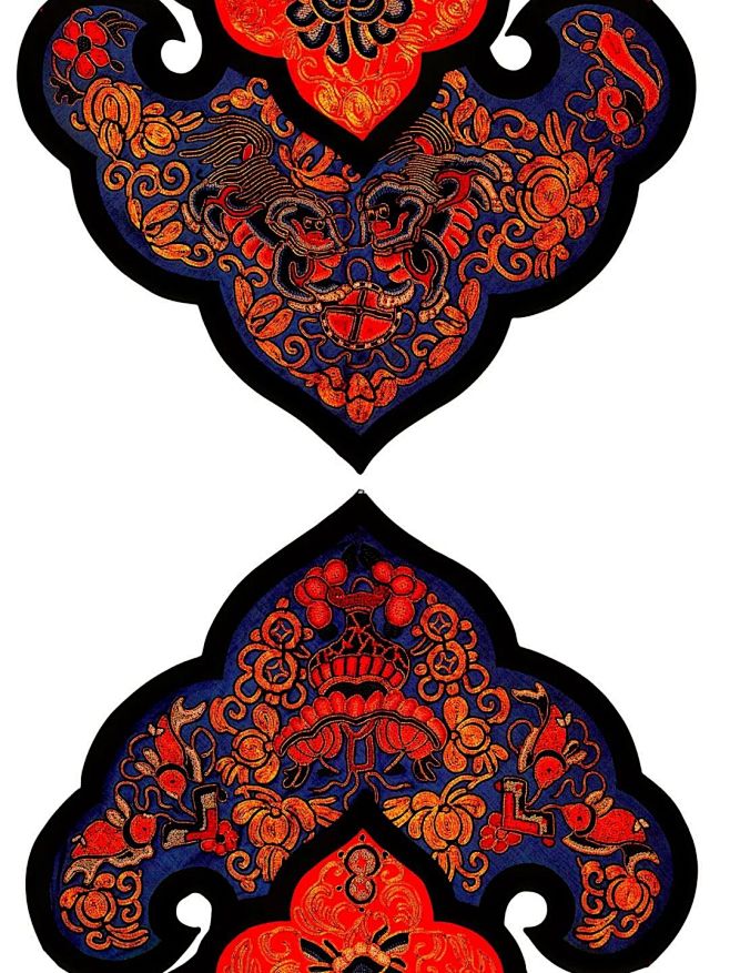 中国传统纹样--云肩图案（1） : 云肩...
