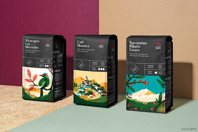 ARCHER阿切尔农场咖啡品牌包装设计-...