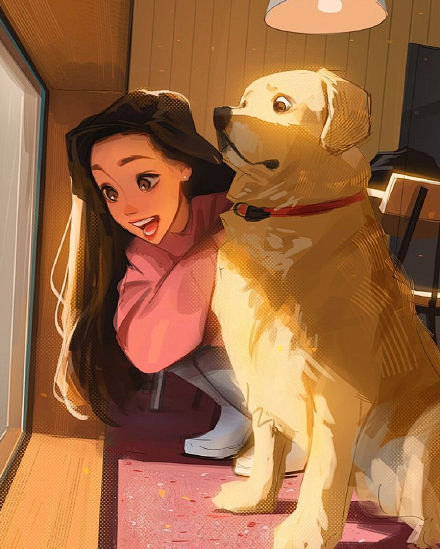 原画造型：欧美女孩插画绘制，加拿大多伦多...
