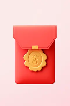 AI数字艺术中国风新年春节立体红包元素