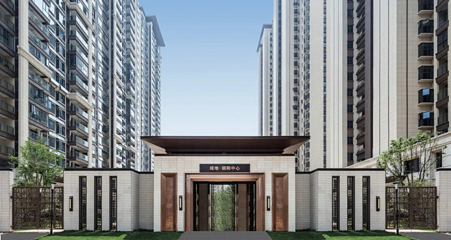 花园里的鱼南昌61绿地朝阳中心大区绿地景观与室内设计中心
