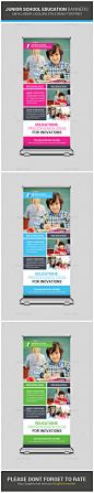 Junior School Education Rollup Banners - Signage Print Templates