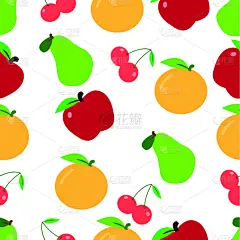 式样,水果,矢量,绘画插图,插画,可爱的,清新,自然界的状态,背景分离,纺织品