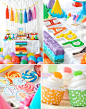 Rainbow Themed birthday party with SO many ideas! Cute printable party pack! Via Karas Party Ideas KarasParty Ideas.com #rainbow #birthday #party #ideas #cupcakes #printables #supplies #cake #cupcakes #favors #drinks