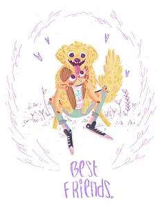 今天分享一位来自比利时的插画师kindy。用色非常少女可爱，人物造型有一点点beatrice blue的影子，真的灰常稀饭了#怼怼分享#插画儿童插画设计美学#全球插画师##Ins上的插画师#@果子YNZ ​​​​