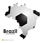 创意巴西足球海报高清矢量图素材