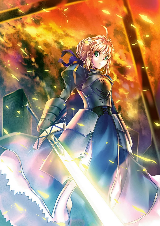 467）.《Fate》-- Saber。（又名：阿尔托利亚·潘德拉贡，アルトリア・ペンドラゴン，Altria Pendragon，骑士王，亚瑟 ...
