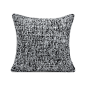 软装北欧简约现代新中式极简沙发银灰黑色针织编织轻奢靠垫靠包-淘宝网