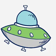 卡通绿色的外星飞船设计_新图网 https://ixintu.com 飞船 卡通 绿色 手绘 宇宙 太空 外星人 矢量图