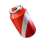 Red Soda Can 3D Illustration