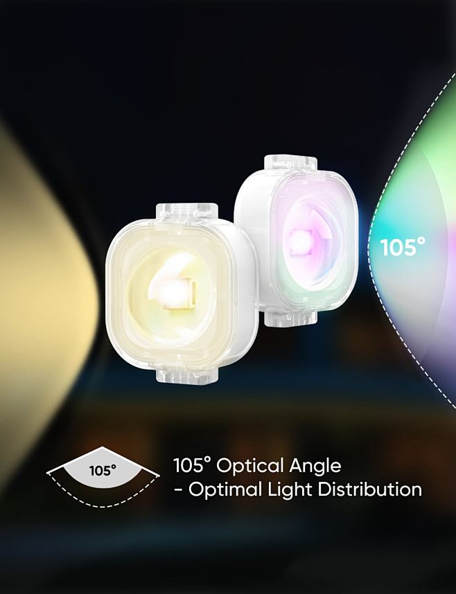 100ft Permanent Outdoor Lights 111 Lighting Scenes IP67 Waterproof