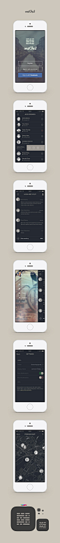 今天，我们很高兴能给大家分享OneChat这个APP设计PSD，它是一个iPhone应用程序，其中包含6个可以编辑的智能对象APP页面设计。这是一个不错的SNS社交APP，很多设计概念都非常的前卫，值得设计师们研究，我们这里提供完整的PSD下载，希望大家喜欢。