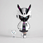 M A R I K O- OG Black + Ghost White Edition Vinyl Toys