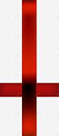 红色十字绸带 页面网页 平面电商 创意素材