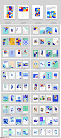 20款抽象艺术几何画册封面背景AI格式20231217 - 设计素材 - 比图素材网