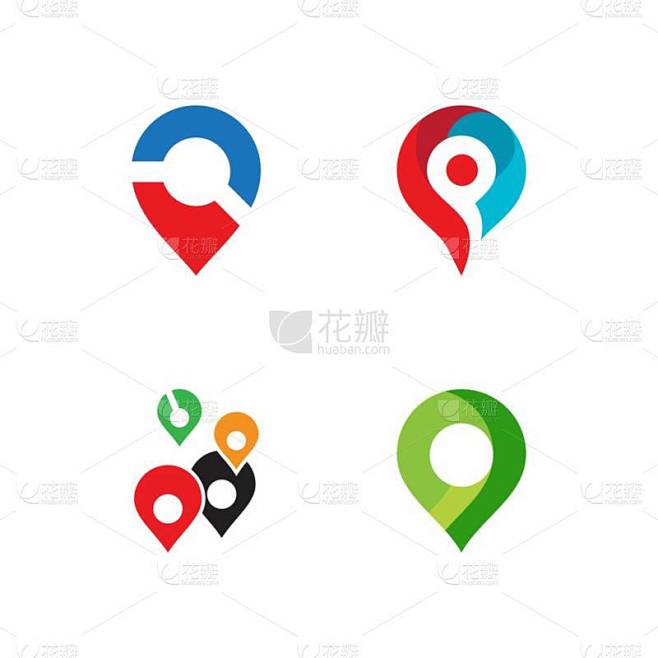 定位点标志向量模板