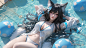 #Leagueoflegends (P04I1~3) Pool Party Ahri - namakxin的插画