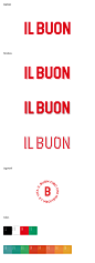 IL BUON Brand identity : Il Buon is a new ristobar, grill restaurant, wine bar.They are specialized in Italian cuisine with an international touch, using exclusively valuable italian ingredients cooked with love.We were asked to focus the identity on the 