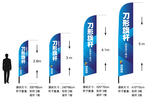 速应刀旗旗杆羽毛旗水滴旗沙滩旗杆定制注水...