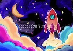 高品图像，漫画，航天，素材