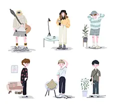 《遇见的你》插画总结插画其他插画可乐imcola - 原创作品 -  