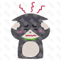 头疼头晕的小猫猫咪手绘卡通插画手绘png儿童插画免扣素材1