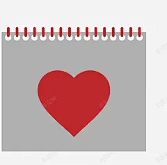 爱心日记本矢量图 免费下载 页面网页 平面电商 创意素材
