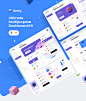 dashboards design system mobile Responsive SAAS ui design UX design Web