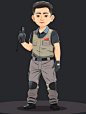 sfgoidiypuopc4430_A_handsome_young_driver_wearing_gray_overalls_ebe33176-5318-4a05-9523-ffa49681be57