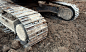 construction area - caterpillar track