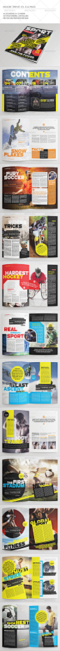 25 Pages Sport Magazine Vol65 - Magazines Print Templates